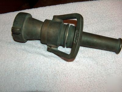 Brass fire nozzle,with open and shut handle,2.5 in hose