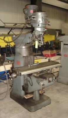 Bridgeport vertical knee mill, 2 hp