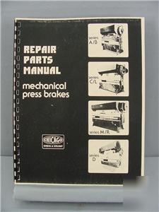 Dreis & krump mechanical press brake parts manual