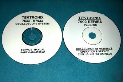 Tektronix 7633 + 52 plug-ins 61 manual set