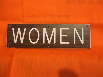 Women (ladies) plastic sign 2