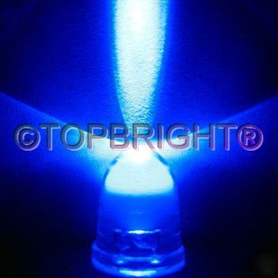 200 pcs mega bright blue led 10MM 60,000 mcd f/r