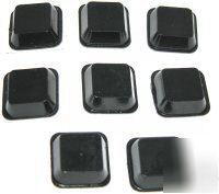 8PK- black square rubber feet (BS29)