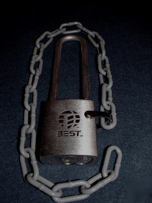 Best lock brass padlock with 18 inch chain 21B782M5