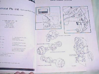Case model w 10 e tractor loader parts manual detailed