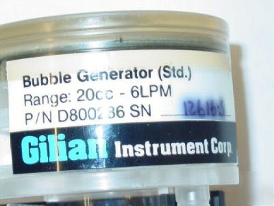 Gilian the gilibrator primary airflow flow calibrator
