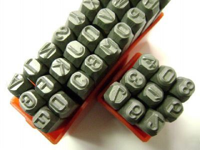 Metal letter alphabet punch stamp custom motorcycle vin