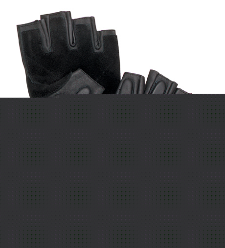 Tactical fingerless black rappelling gloves size med