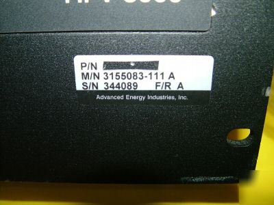 Ae advanced energy hfv 8000 rf generator 3155083-111 