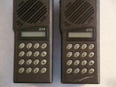  2X motorola gtx 800 mhz handheld w/chargers trunking