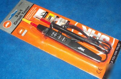 3-in-1 electrical circuit tester - ac or dc -handy tool