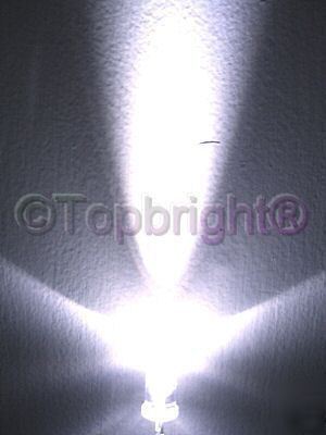 500X ultrabright white led 5MM 10,000MCD free r&s/h