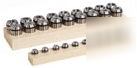 9 pcs. close tolerance er 8 1-5 by 0.5MM collet set
