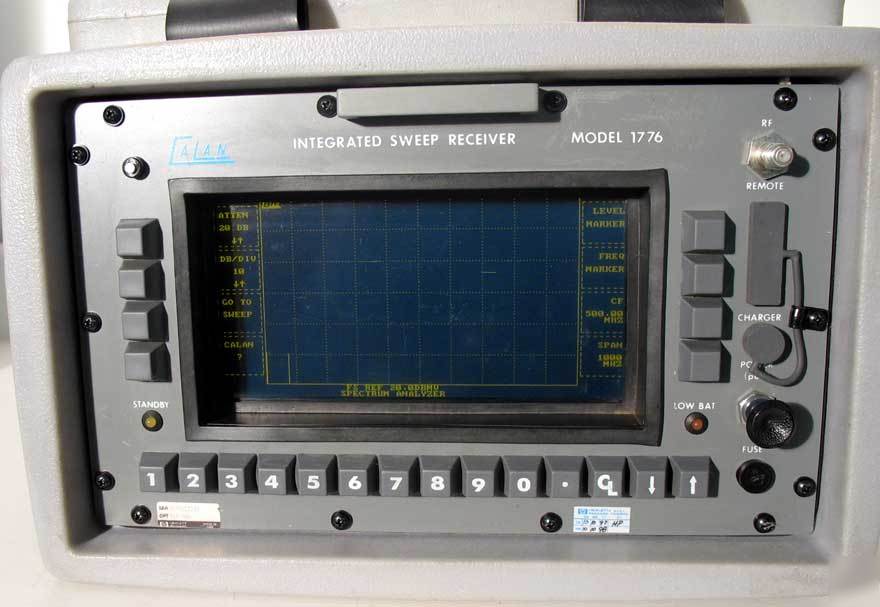 Calan 1776 integrated sweep receiver/spectrum hp 85950