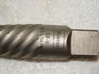 Hanson ex-9 spiral flute screw extractor