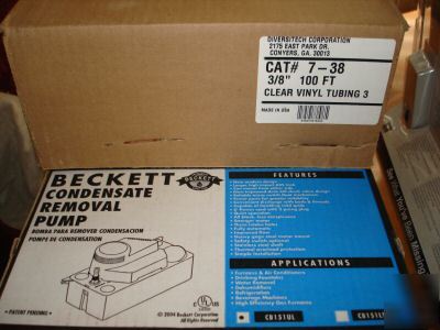 New CB15 beckett condensate pump w/100FT 3/8
