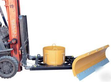 New forklift mounted snow plow blade 