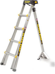 New little giant ultra step adjustable stepladders 5-8'