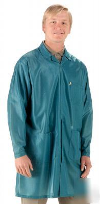Tech wear size medium teal esd coat lot of 5