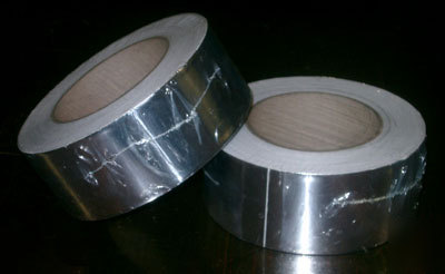 Aluminum foil tape for sealing radiant barrier seams 