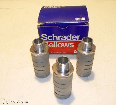 3 schrader bellows silencer 1/2 npt mufflers 