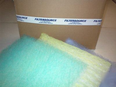 Paint spray booth exhaust filters 20X25X2 premium grade