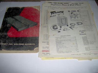 Vintage fourney arc welding manual and other literature