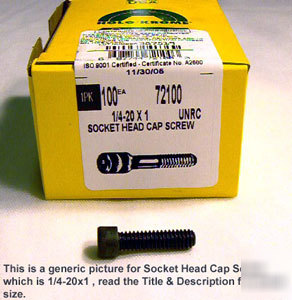 100PCNEW holo-KROME3/8-16 X1-1/4 socket head cap screw