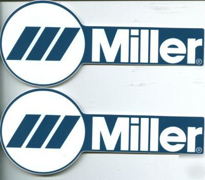 ( 2 ) miller welder decals stickers 