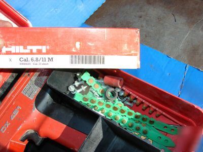 Hilti dx 451 powder actuated nailer case loaded tools