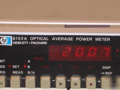 Hp m# 8152A optical average power meter tested working