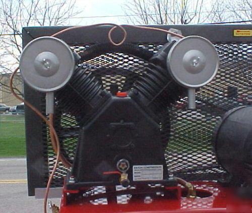 Industrial 5 hp, 2 cyl, 80-gal vertical air compressor