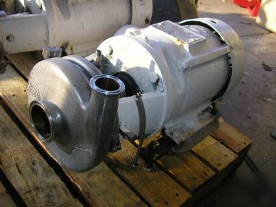 Tri-clover ss centrifugal pump C216ME1T-s 3HP