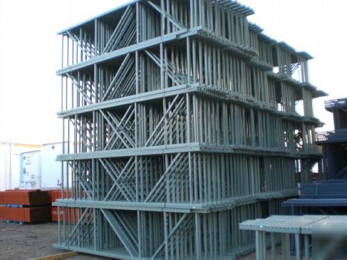 Interlake style pallet rack shelving 42 deep 152 tall