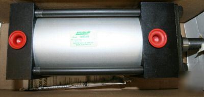 Large bore tie rod double acting air cylinder