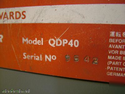 Boc edwards QDP40 QMB250 vacuum pump rebuilt