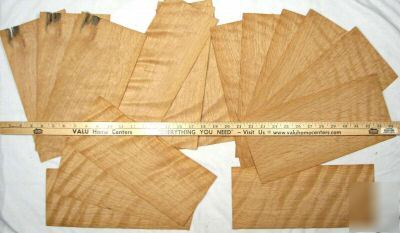 Hobbit lot #S106 curly english oak veneer mix, 7 sqft