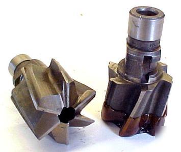 Lot of 2 hss spot facers ~ 1-3/4