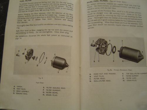 Massey-ferguson diesel oil engine 35 tractor book