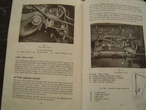 Massey-ferguson diesel oil engine 35 tractor book