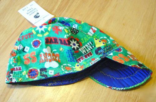 New lucky money welding hat 7 1/4 casino gamblng fitter