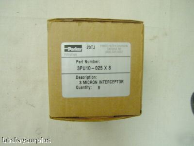 Parker-finite 3PU10-025 interceptor filter - 1 box of 8
