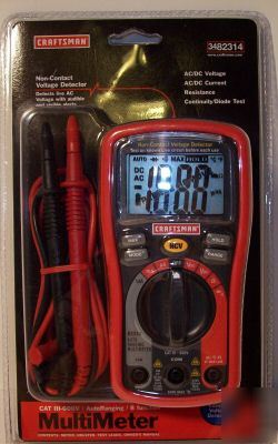 Craftsman digital multimeter w/auto ranging model 82314