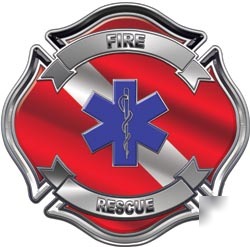 Firefighter decal reflective 6