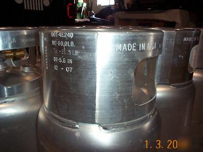 New aluminum forklift propane tank,33 1/3 free ship