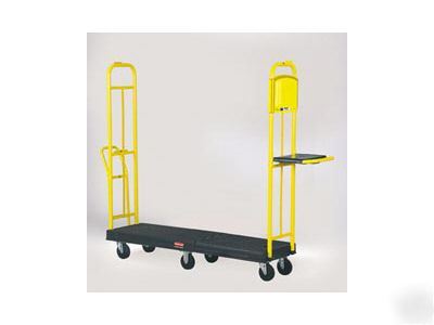 Rubbermaid stock cart - restocking cart w/hinged deck