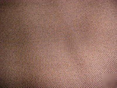 5 yards brown medium to heavy cotton twill-8-9OZ.60