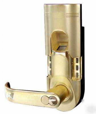Biometric fingerprint door lock F086 left handed gold
