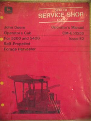 John deere 5200 5400 operator's cab operator manual
