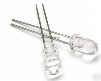 New 10 pack 5MM white super bright led's emitter led